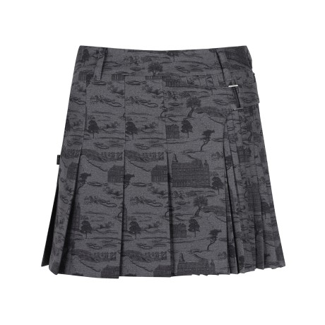 여성 플리츠 버클 큐롯 스커트