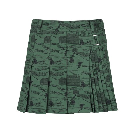 여성 플리츠 버클 큐롯 스커트