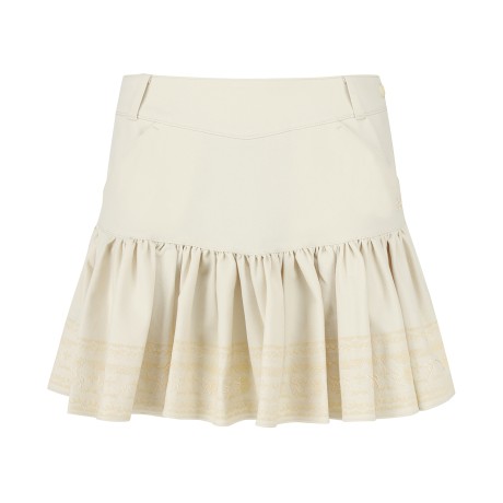 여성 STA 프린트 미니 티어드 큐롯 스커트