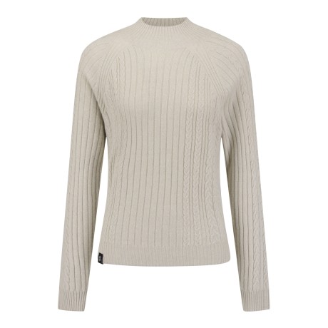 여성 케이블 홀가먼트 캐시미어 니트