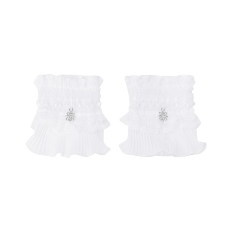 여성 플리츠 블록 레이스 커프스