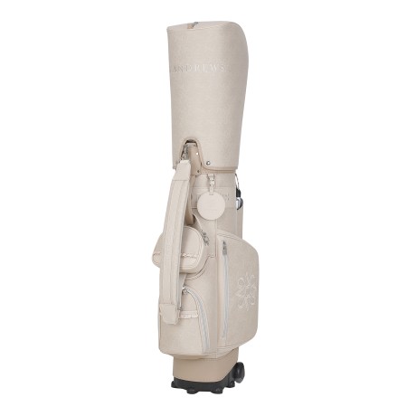 여성 자카드 패턴 휠 캐디백 & 탈착 파우치