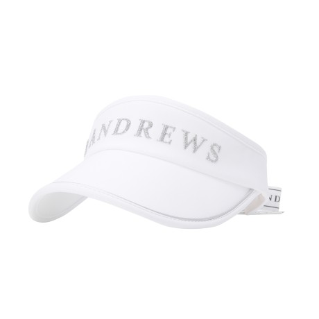 여성 백 리본 파이핑 로고 썬바이저