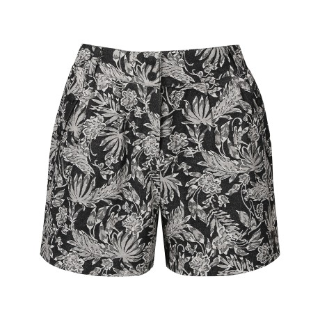 여성 플로럴 자카드 쇼츠