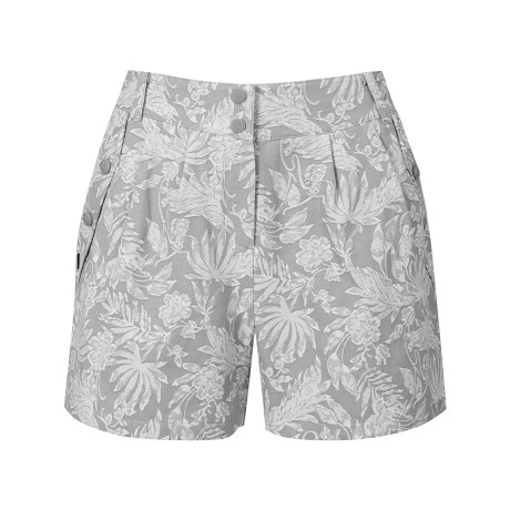 여성 플로럴 자카드 쇼츠