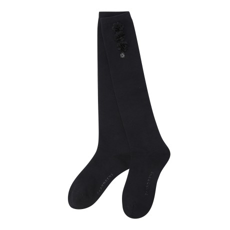 여성 플로럴 모티브 니삭스