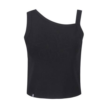 여성 별 심볼 언밸런스 니트 베스트