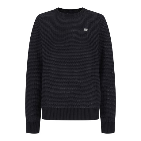 여성 별 심볼 자수 긴팔 니트