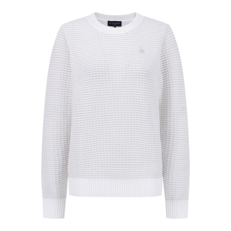 여성 별 심볼 자수 긴팔 니트