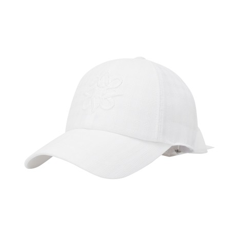 여성 별 심볼 백 리본 체크 패턴 볼캡