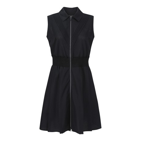 여성 패널 라인 슬리브리스 원피스