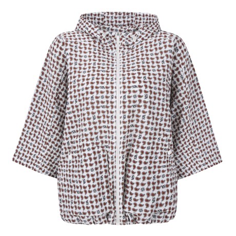 여성 오버핏 경량 후드 점퍼