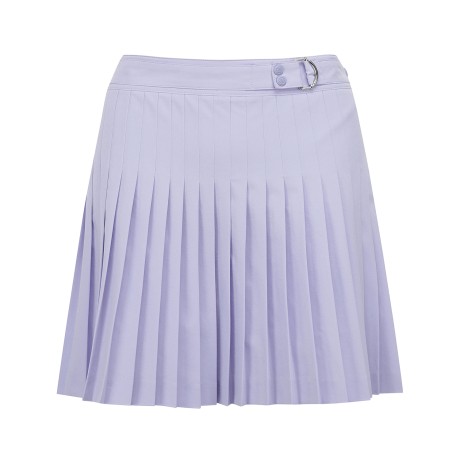 여성 버클 스트랩 플리츠 큐롯 스커트