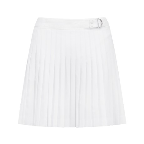 여성 버클 스트랩 플리츠 큐롯 스커트