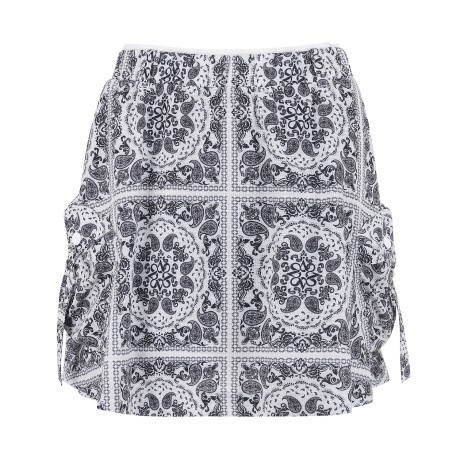 여성 페이즐리 카고 포켓 큐롯 스커트