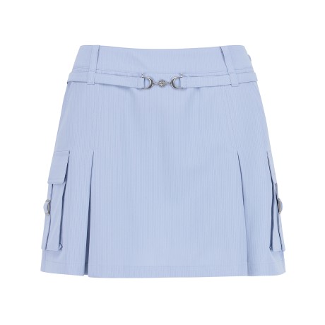 여성 카고 시어서커 인버티드 큐롯 스커트