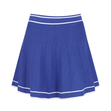 여성 아가일 플레어 니트 큐롯 스커트