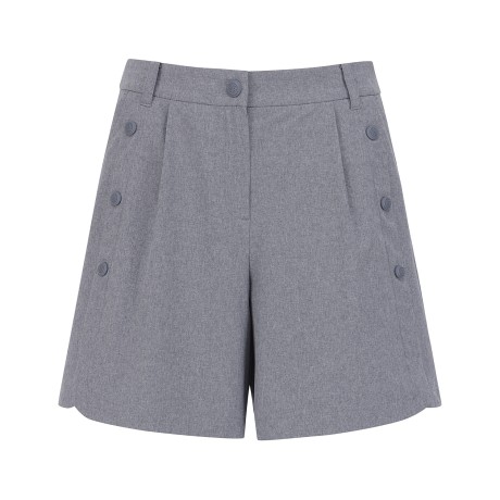 여성 버튼 패널 라운드 쇼츠