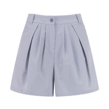 여성 시어서커 백 밴딩 쇼츠