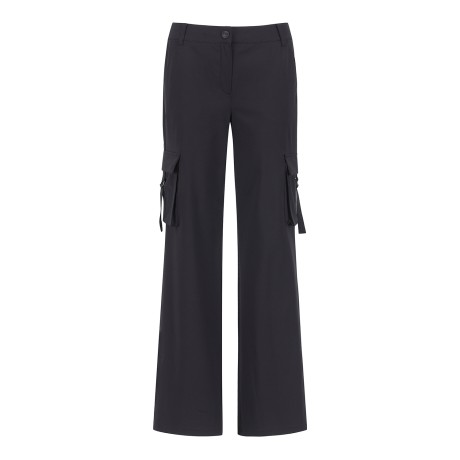 여성 스트랩 카고 포켓 백밴딩 팬츠