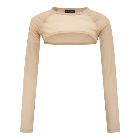 여성 메쉬 블록 로고 스킨가드