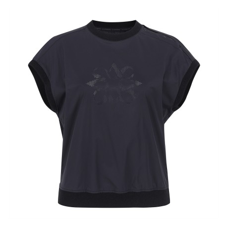 여성 별 심볼 루즈핏 캡 슬리브 탑