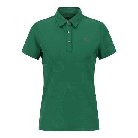 여성 별 심볼 로고 패턴 칼라 반팔 티셔츠