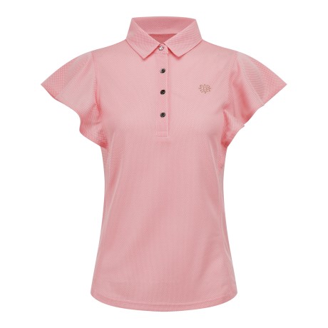 여성 핫픽스 심볼 러플 슬리브 티셔츠