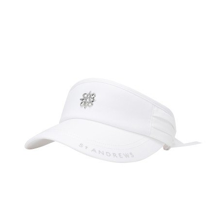 여성 탈착 메쉬 리본 썬바이저