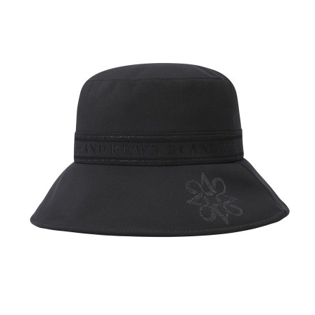 여성 글리터 심볼 와이어 헴 버킷햇