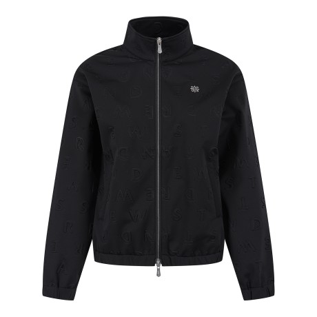 여성 별 심볼 엠보싱 로고 집업 점퍼