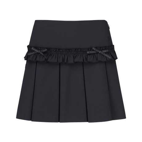 여성 프릴 리본 플리츠 큐롯 스커트