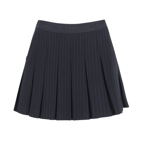 여성 플리츠 큐롯 스커트 & 볼 파우치