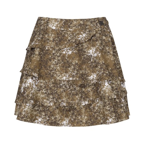 여성 프릴 라인 티어드 큐롯 스커트