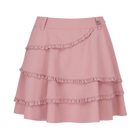 여성 프릴 라인 티어드 큐롯 스커트