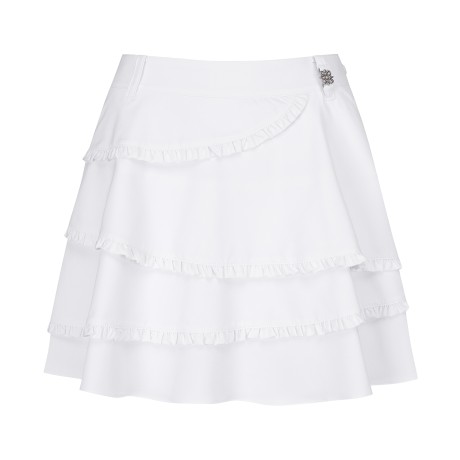 여성 프릴 라인 티어드 큐롯 스커트