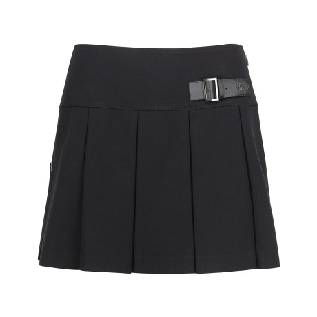 여성 별 심볼 스트랩 플리츠 큐롯 스커트