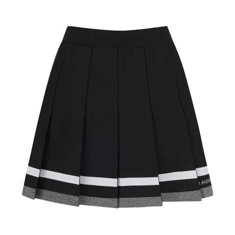 여성  글리터 라인 자카드 니트 스커트