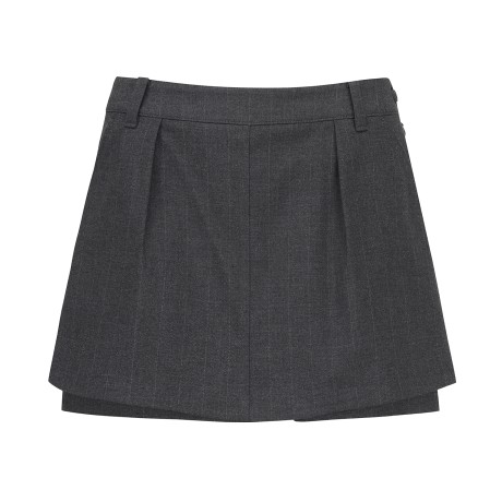 여성 글리터 핀스트라이프 큐롯 스커트