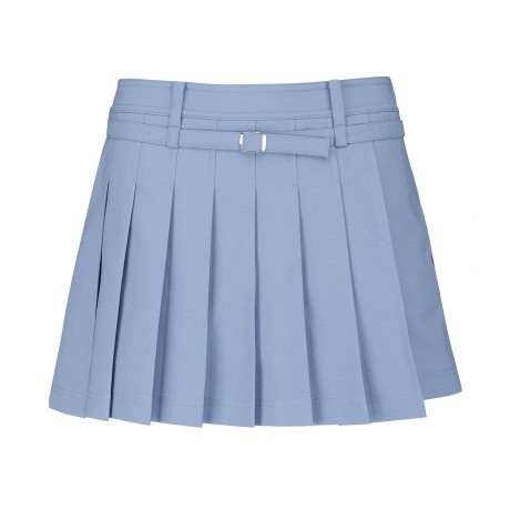 여성 벨트 플리츠 큐롯 스커트