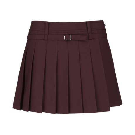 여성 벨트 플리츠 큐롯 스커트