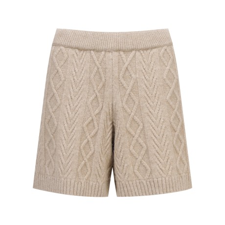 여성 케이블 니트 쇼츠 & 바라클라바 SET