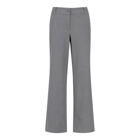 여성 솔리드 별 심볼 포켓 세미 와이드 팬츠