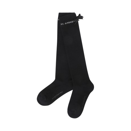 여성 별 심볼 리본 논슬립 니삭스