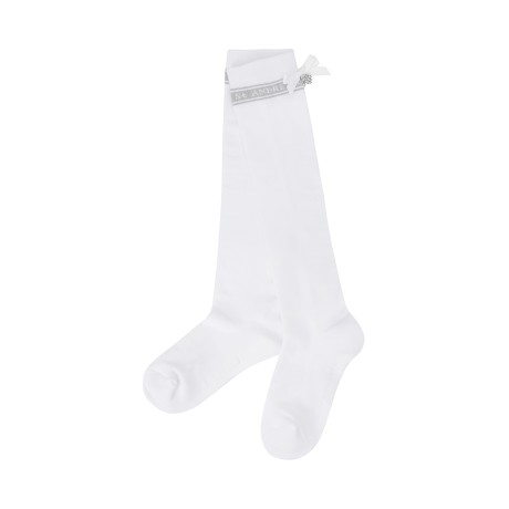 여성 별 심볼 리본 논슬립 니삭스