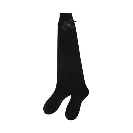 여성 리본 별 심볼 케이블 논슬립 니삭스