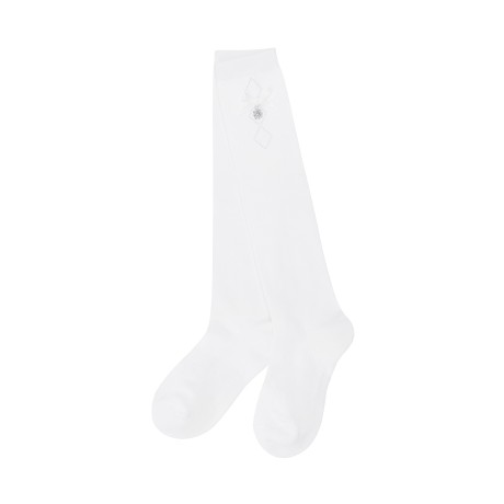 여성 별 심볼 다이아몬드 핫픽스 니삭스