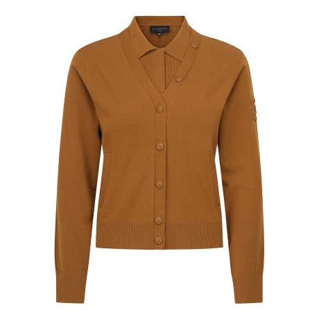 여성 부클 별 심볼 투피스 가디건