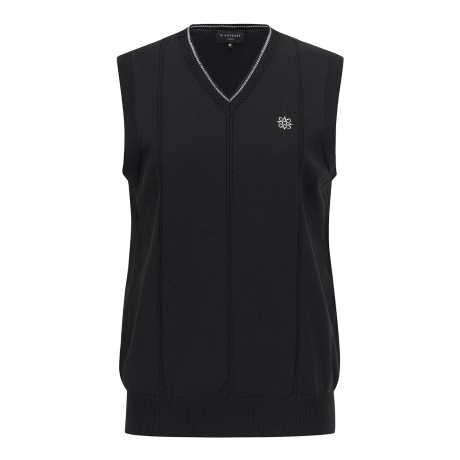 여성 글리터 브이넥 니트 베스트