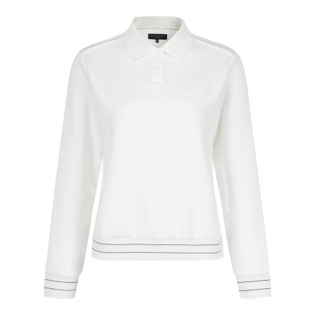 여성 부클 심볼 밴딩 긴팔 티셔츠